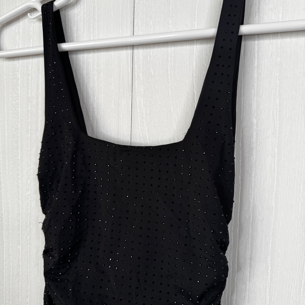 Zara Black Embellished | Bedazzled Mini Dress - Picture 6 of 10